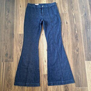 💙 Polo Ralph Lauren Flare Indigo High Waist Denim Jeans Size 32 Western Cowgirl